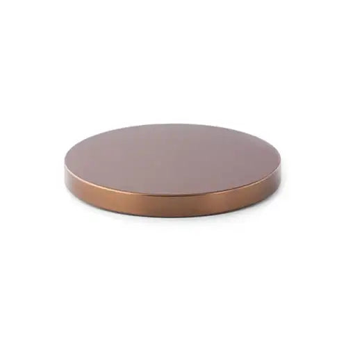 Bronze Metal Flat Lid, 12 pc